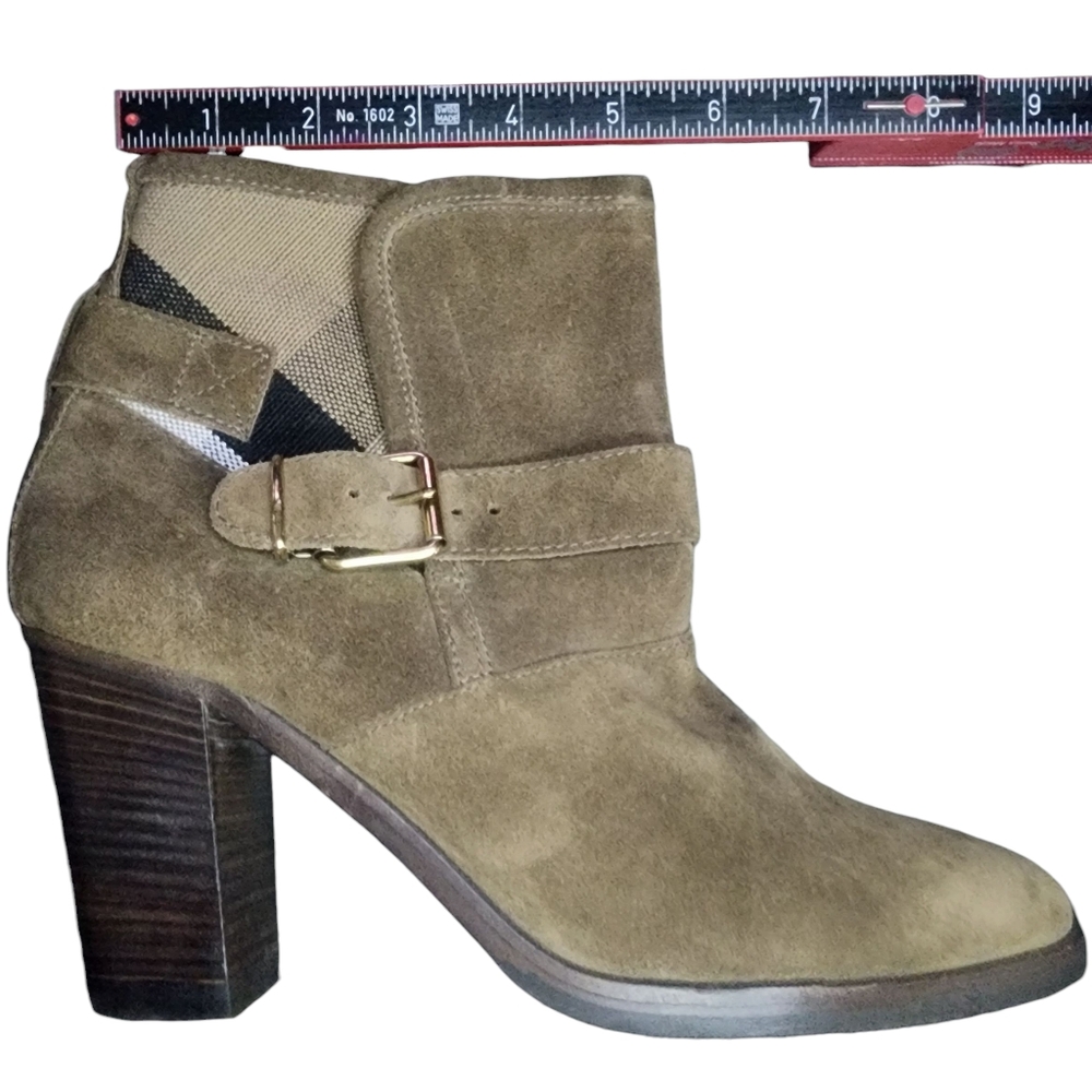 Burberry Brown Suede Larina Ankle Boots With Dustbag, Womens 41EU (10 US) - Picture 12 of 15
